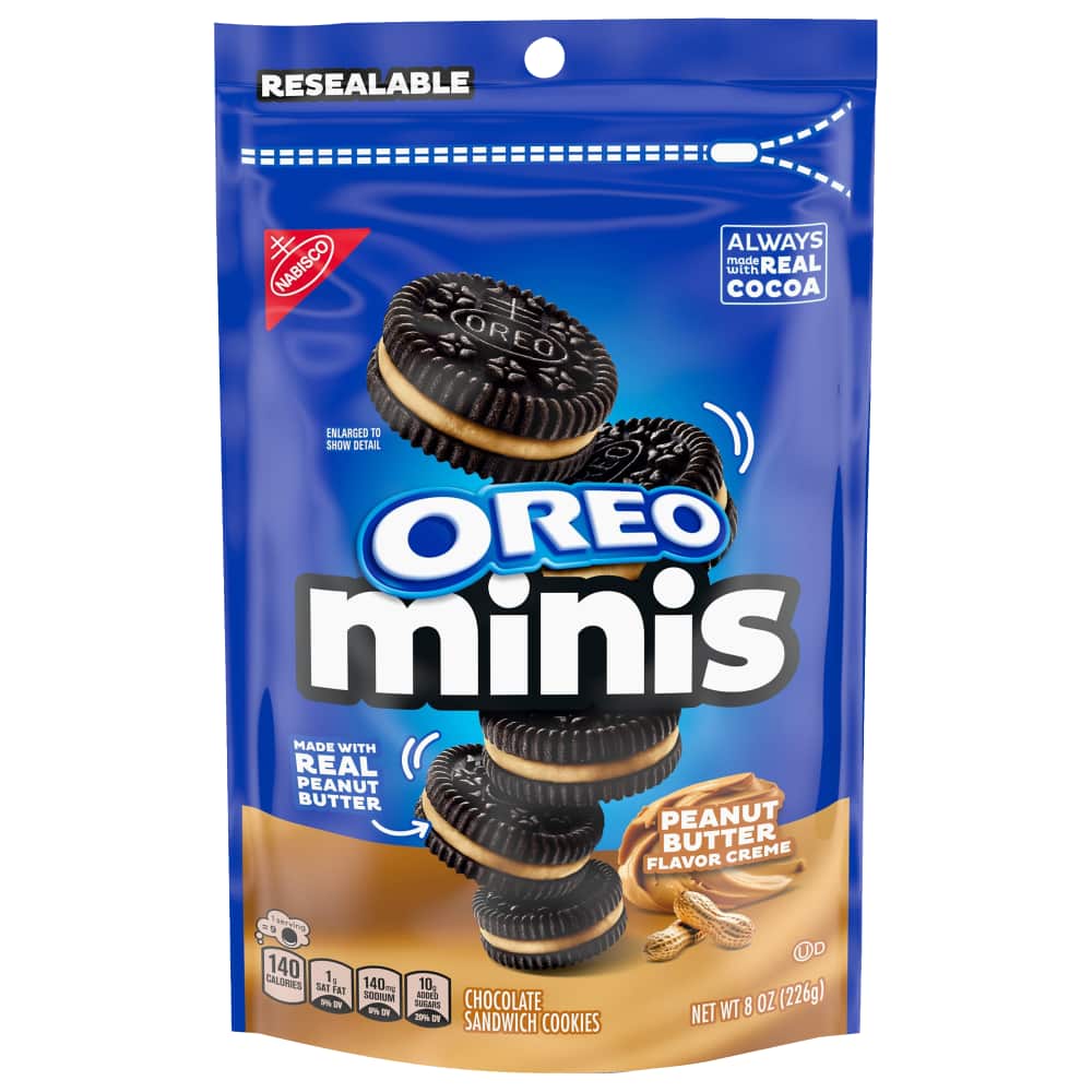 OREO Minis Peanut Butter Creme Cookies – 8 oz