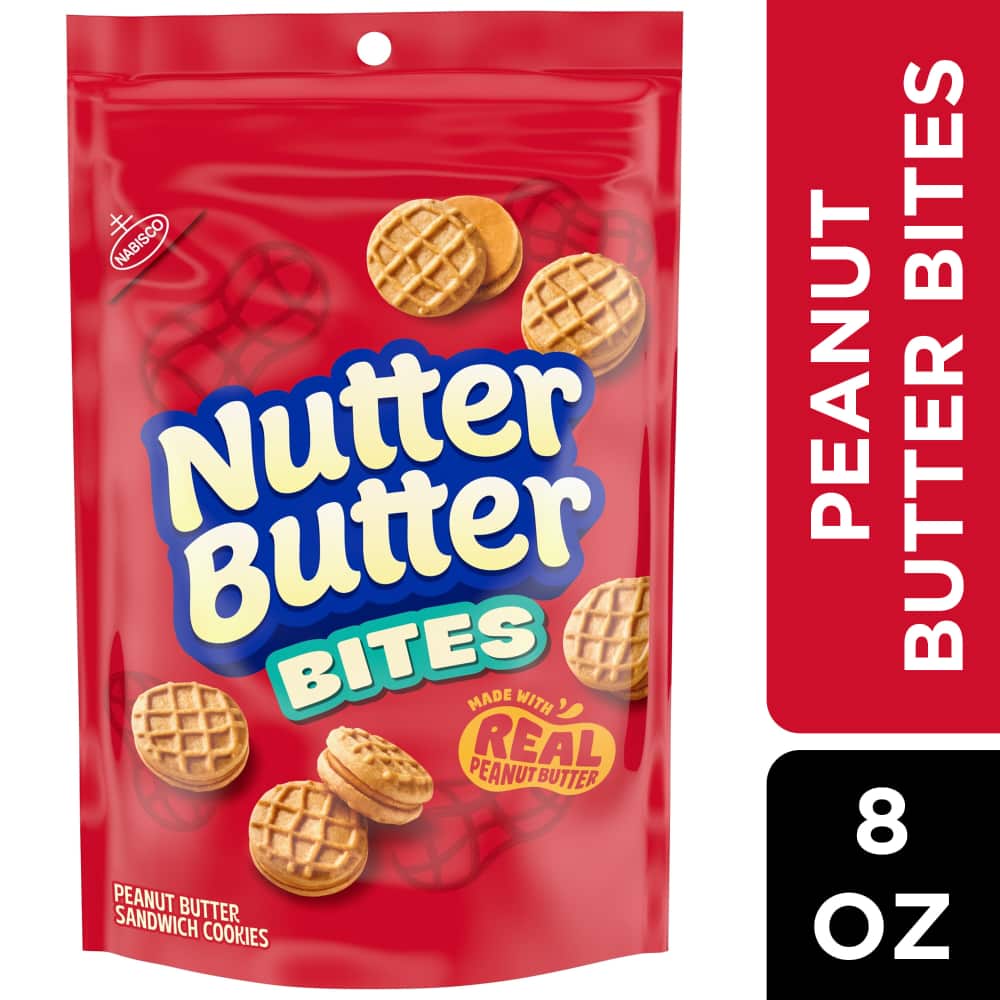 NUTTER BUTTER Bites Peanut Butter Cookies – 8 oz