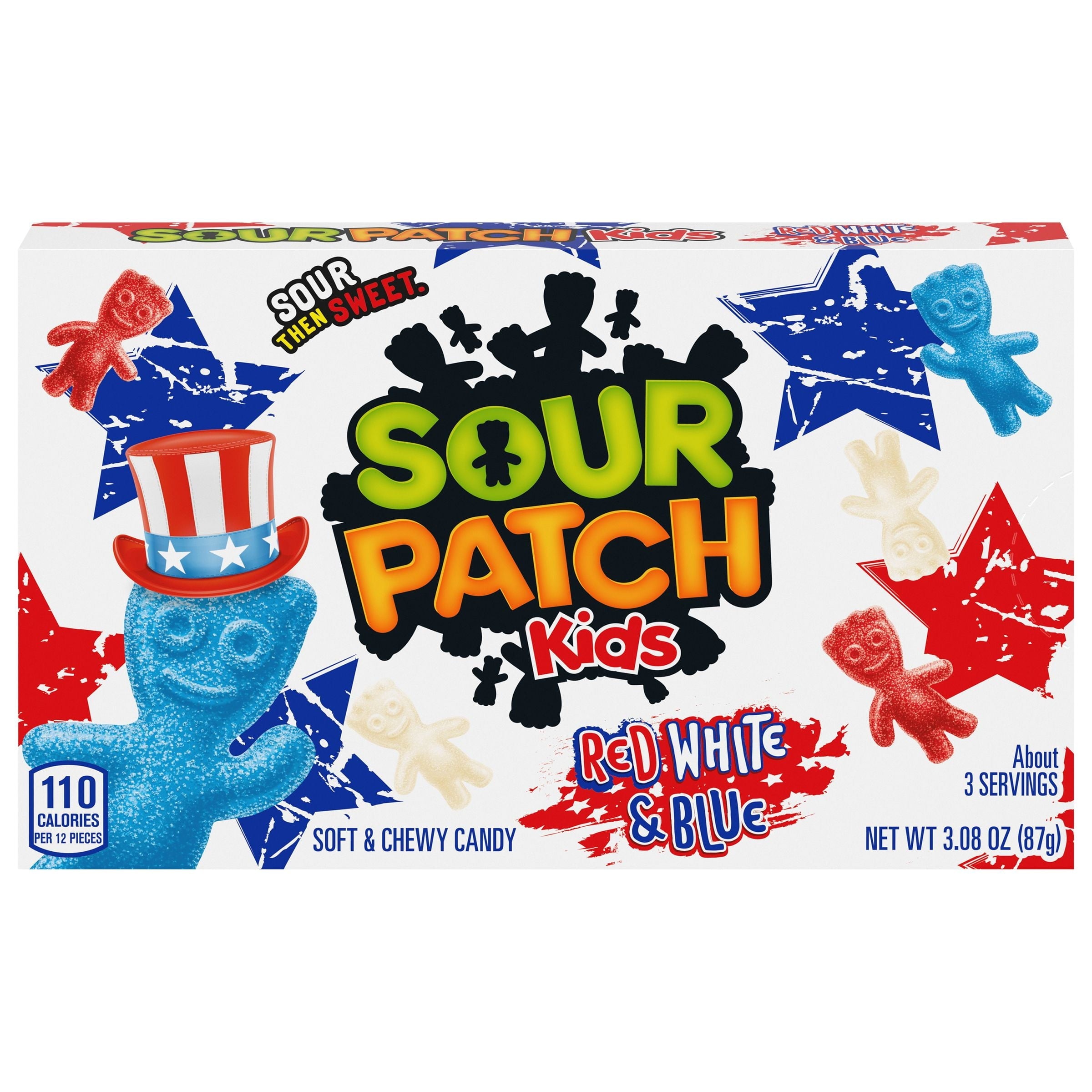 SOUR PATCH KIDS Red, White & Blue – 3.08 oz